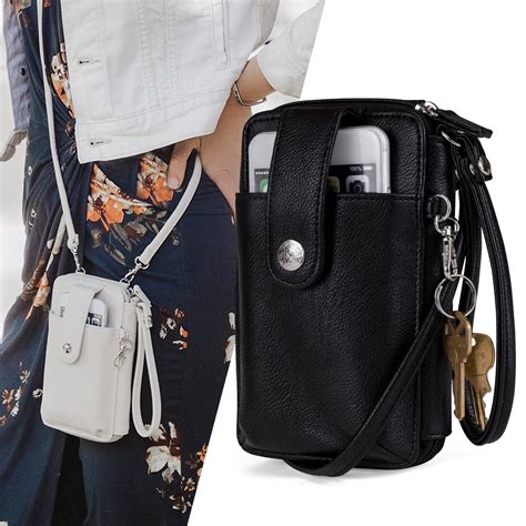 crossbody wallet with phone pocket.